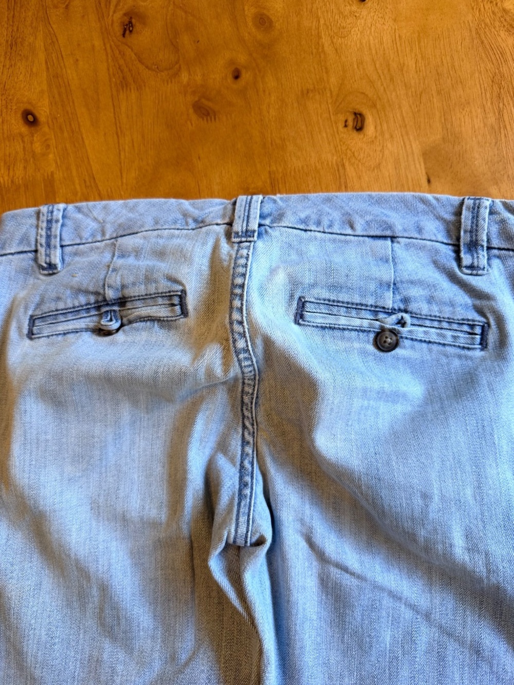 The Limited Denim 678 Light Wash Flare Jeans Wide Cuff Size 4 Low Rise 552 - Picture 10 of 11